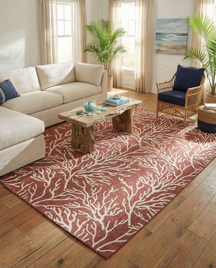 10' x 14' Easy-Clean Coastal Indoor / Outdoor Rug