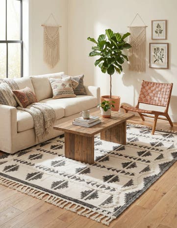 8' x 10' Hand Woven Arizona Wool Rug
