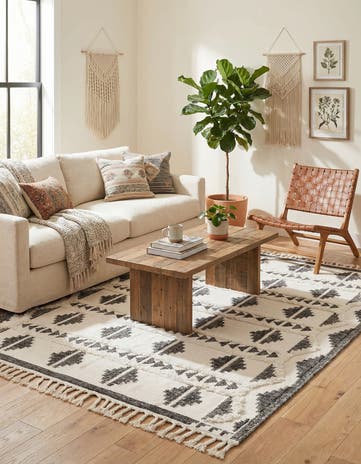 8' x 10' Hand Woven Arizona Wool Rug