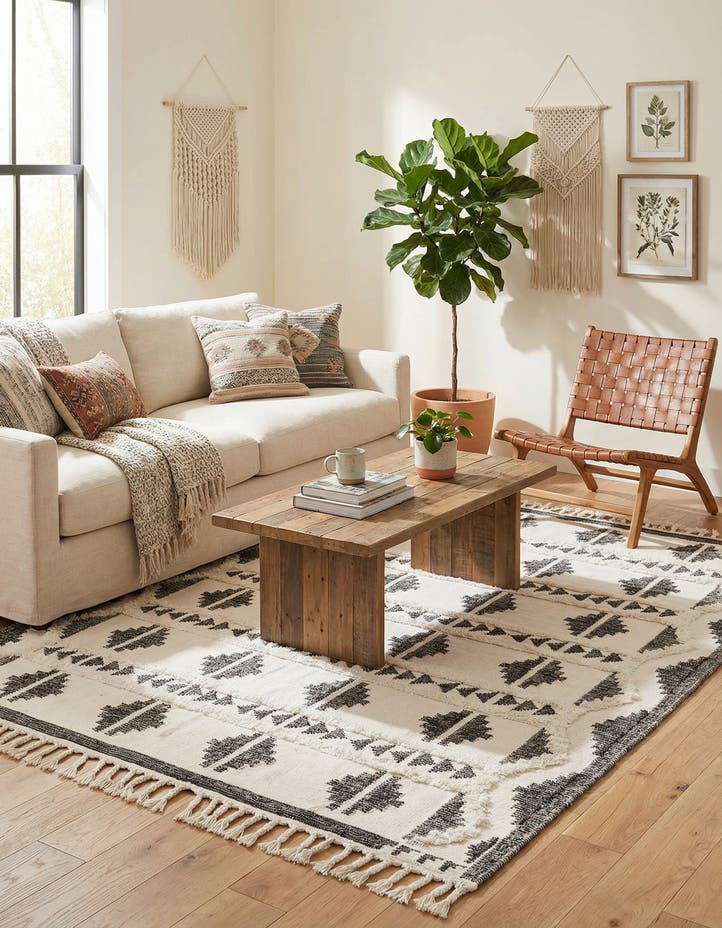 8' x 10' Hand Woven Arizona Wool Rug