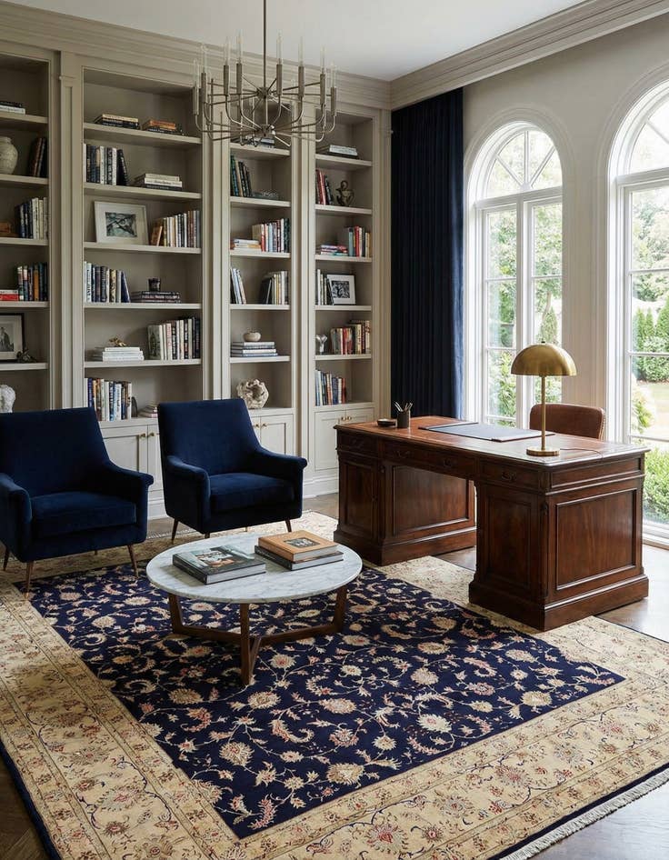 Detail image of 11' 5 x 14' 2  Hand Knotted Tabriz Persian Rug