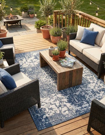 6' x 9' Easy-Clean Jill Zarin Dubai Indoor / Outdoor Rug