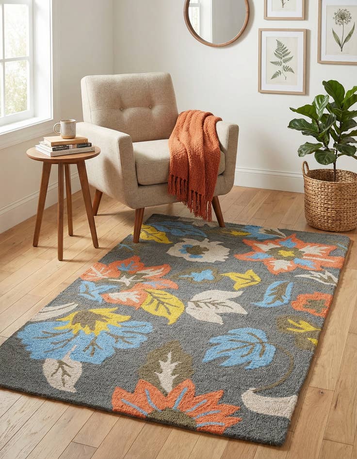 Detail image of  3' 1 x 5' Agra Rug