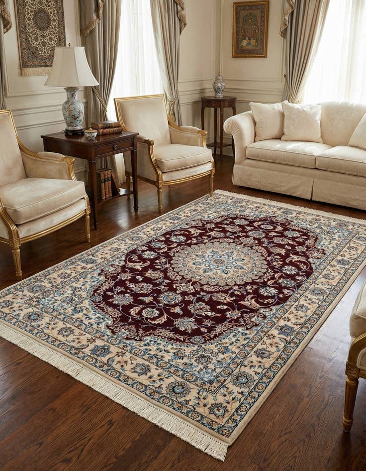 Detail image of 3' 6 x 5' 4 Nain Rug