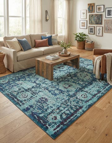 10' x 13' Washable Fleur Rug