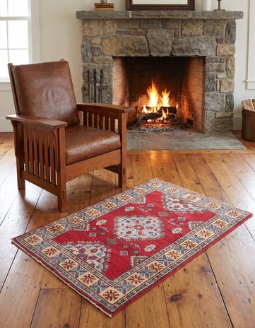 2' 9 x 3' 11 Hand Knotted Kazak Rug
