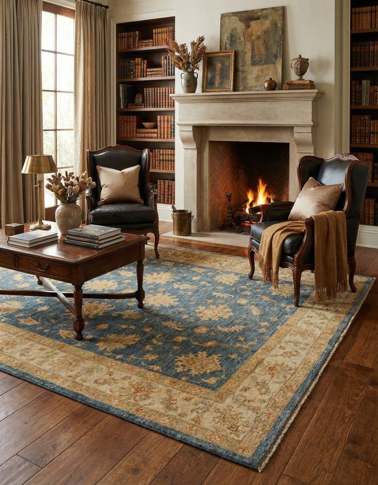 Detail image of 5' 7 x 7' 5 Kaizar Wool Rug