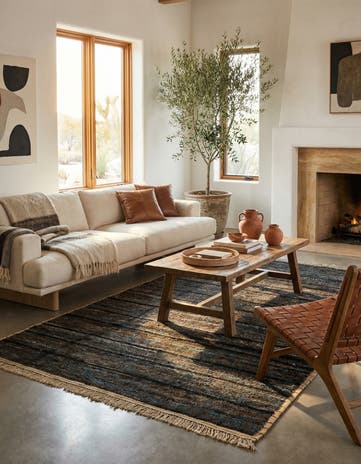 5' x 9' Hand Knotted Moroccan Wool Rug