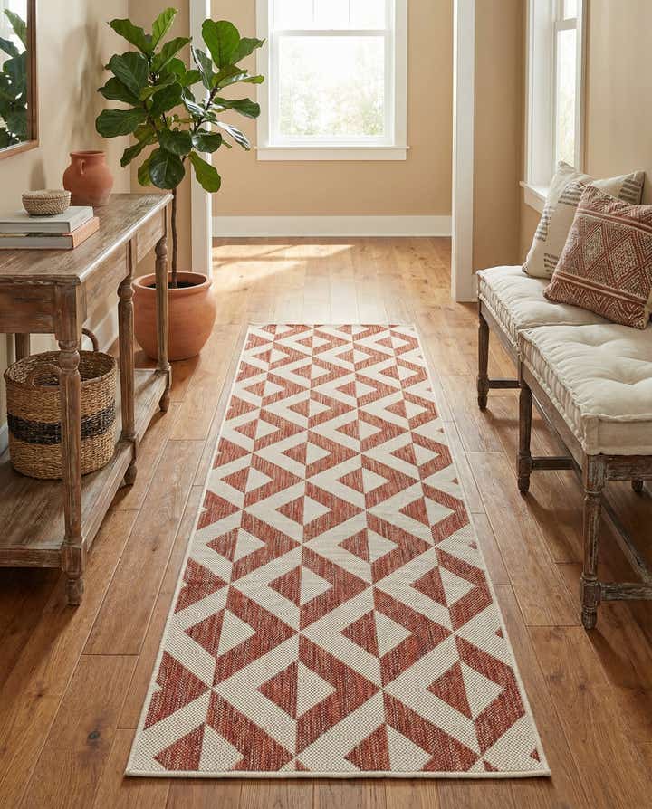 2' x 8' Easy-Clean Jill Zarin Napa Indoor / Outdoor Runner Rug