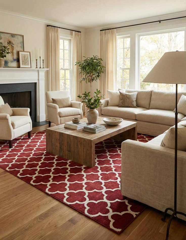 Detail image of  13' x 18' Lattice Rug