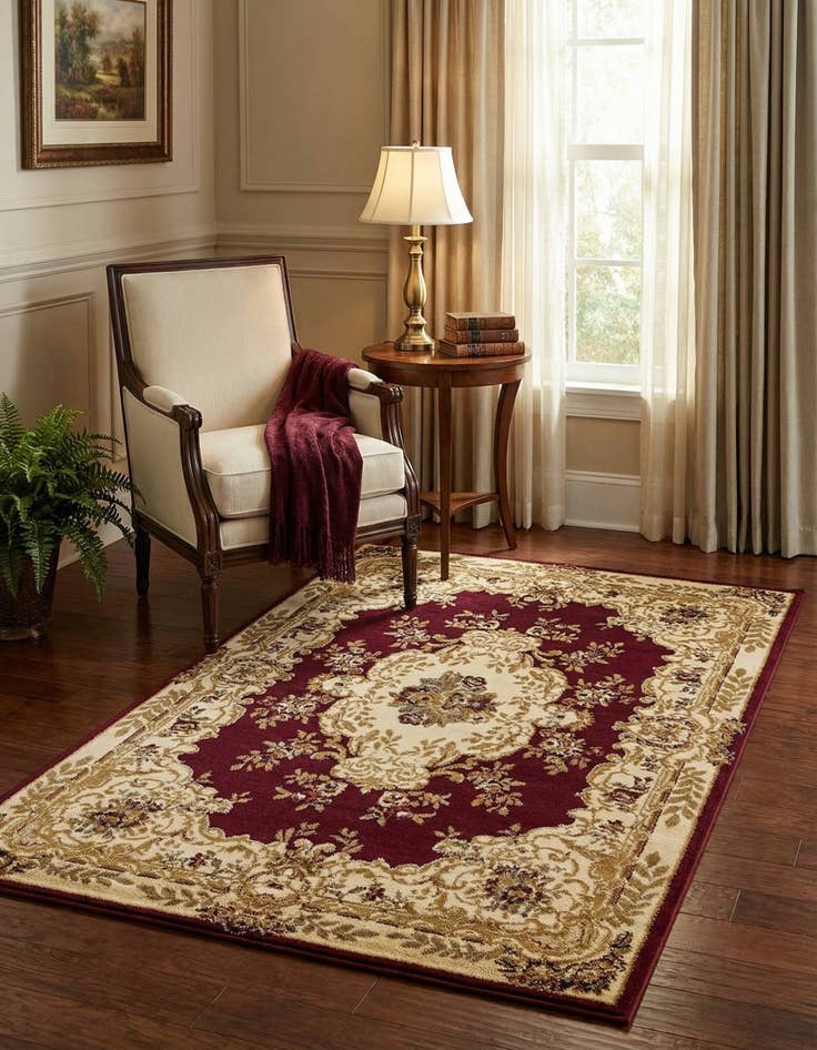 Detail image of 4' x 6' Classic Aubusson Rug