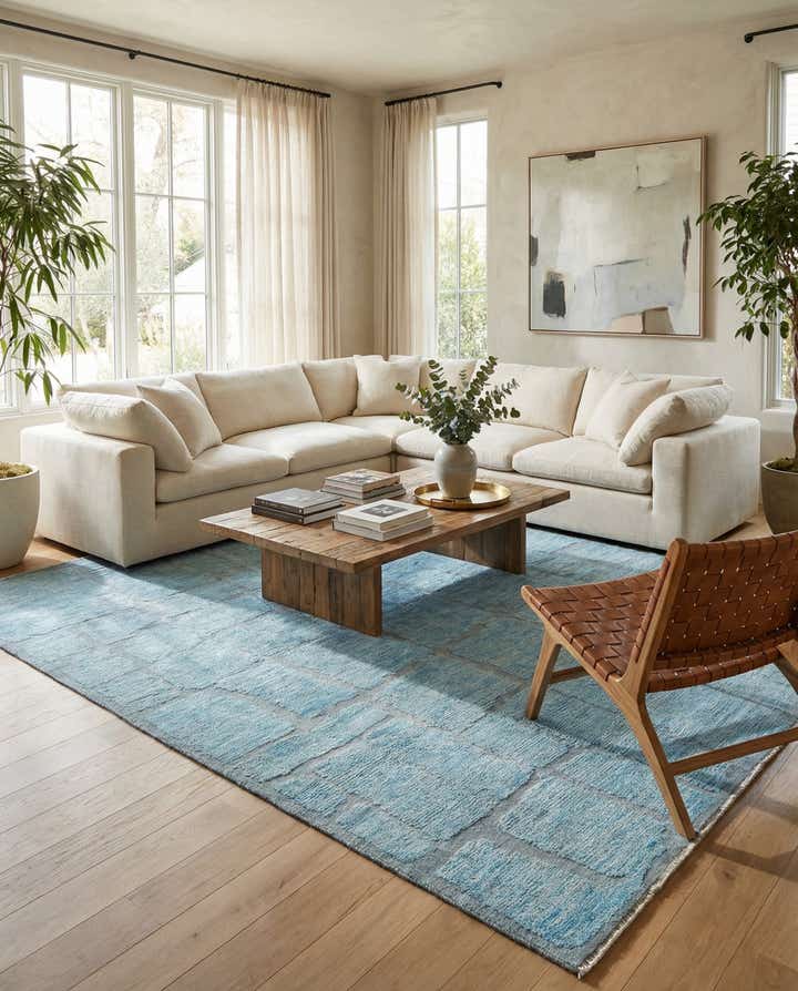 10' 2 x 14' 3 Hand Knotted Moroccan Wool Rug