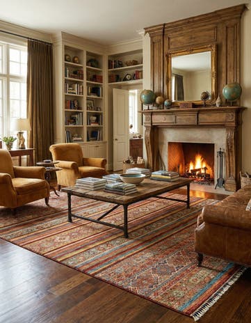 8' x 9' 11 Torkman Wool Rug