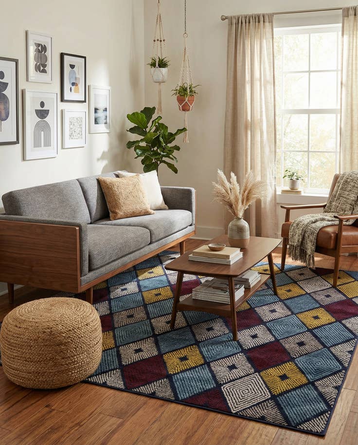 Detail image of 7' 10 x 7' 10 Laguna Square Rug