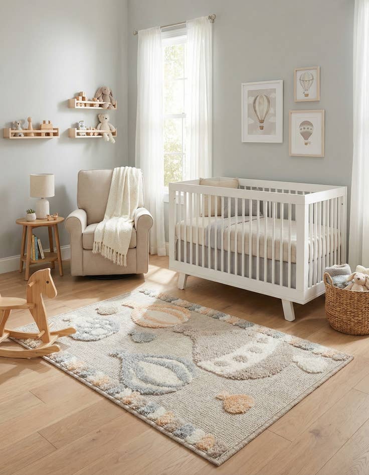 Detail image of  2' x 3' Whimsy Kids Rug