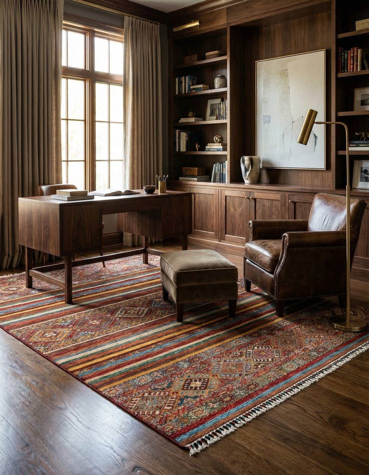 Detail image of 5' 8 x 7' 10 Ariana Ziegler Wool Rug