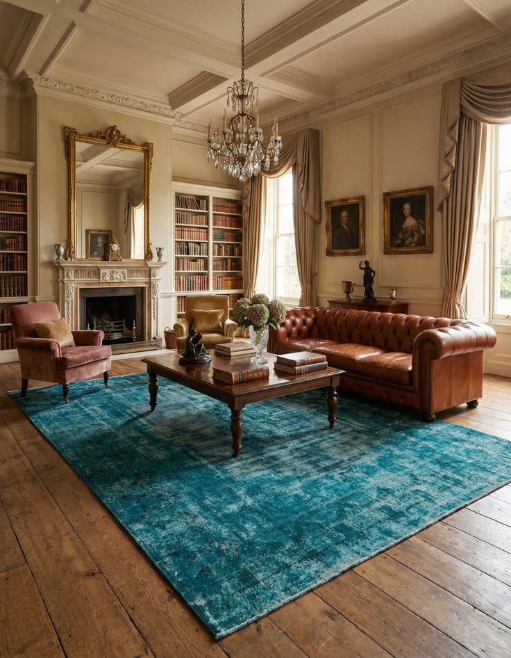 Detail image of 9' 7 x 12' 8 Vintage Royal Wool Rug