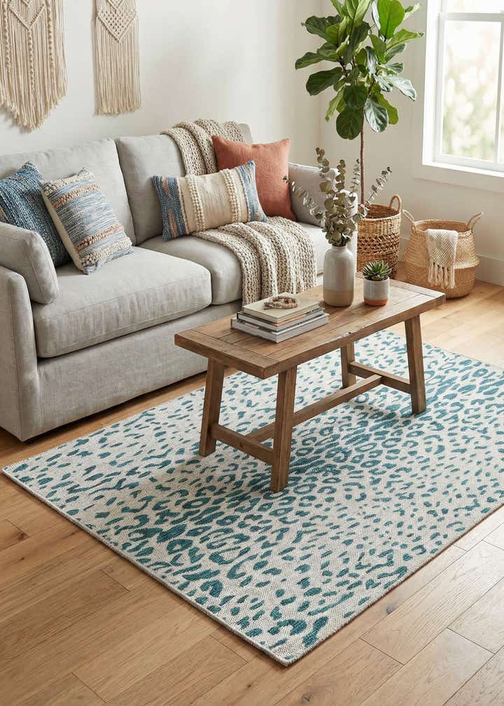4' x 6' Easy-Clean Safari Indoor / Outdoor Rug