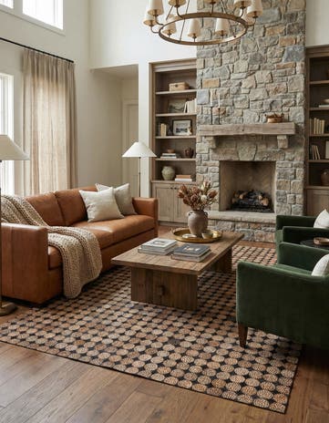 5' 3 x 7' 8 Cowhide Rug