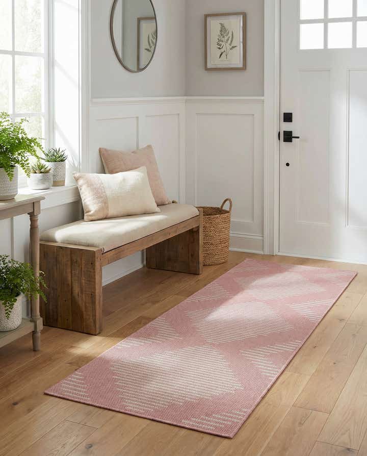 2' x 6' Easy-Clean Modern Indoor / Outdoor Runner Rug