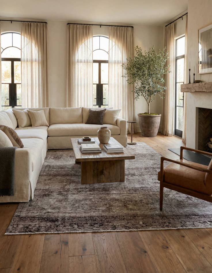 Detail image of 6' 5 x 11' 5  Hand Knotted Ultra Vintage Persian Wool Rug