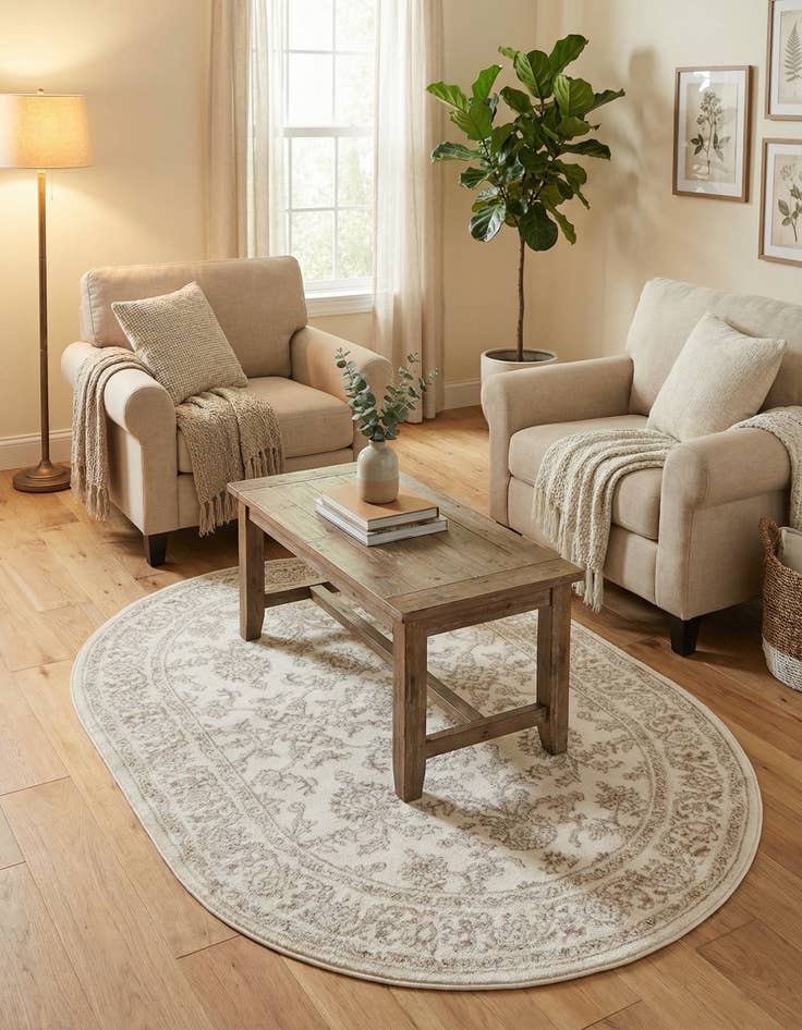 Detail image of 4' x 6' Charlotte Oval Rug