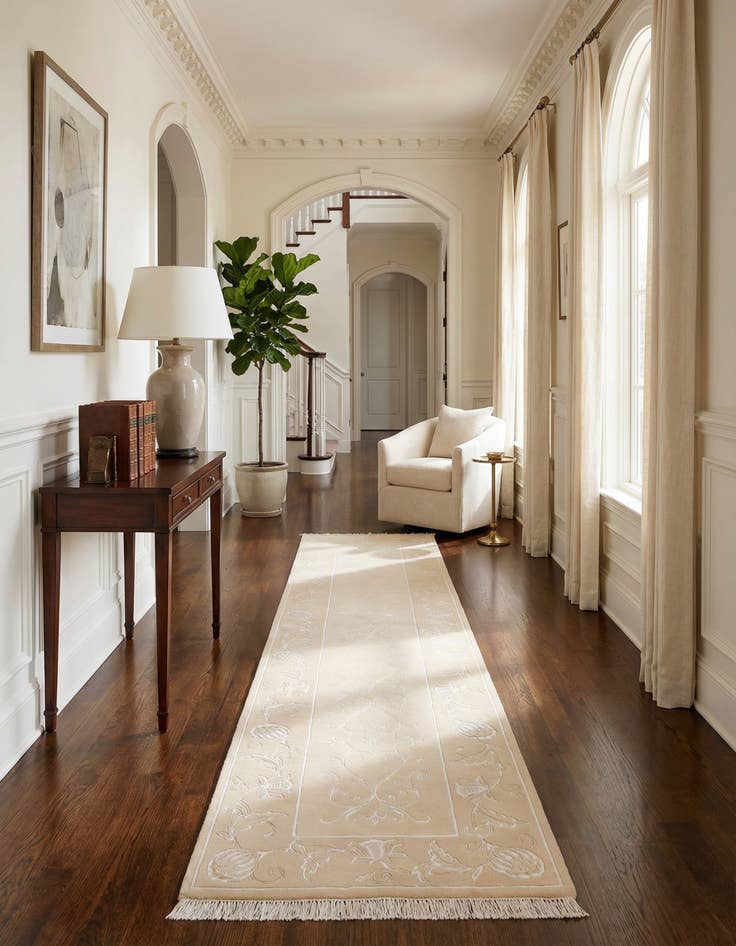 Detail image of 3' 1 x 13' 3  Hand Knotted Darya Wool Runner Rug