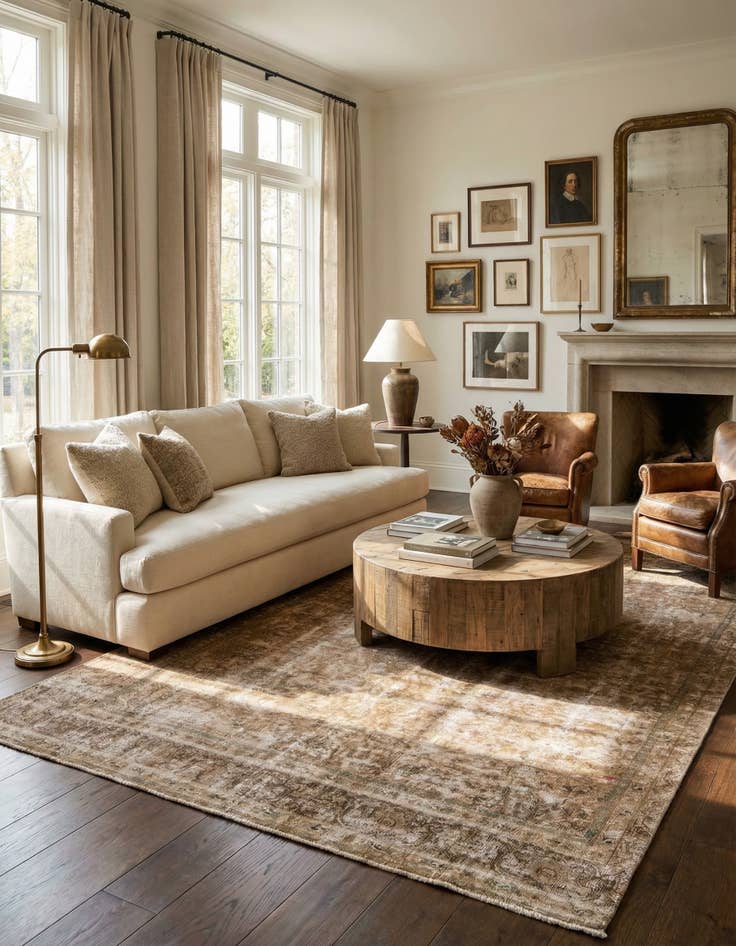 Detail image of 8' 4 x 12' 10  Hand Knotted Ultra Vintage Persian Wool Rug