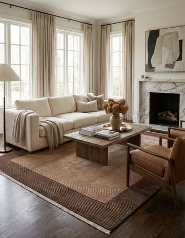 6' 6 x 9' 10 Hand Knotted Darya Wool Rug