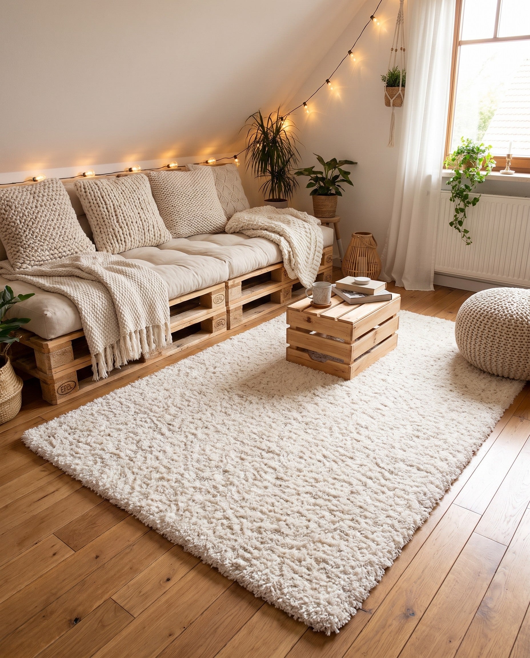 4' x 6' Solid Shag Rug