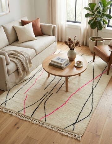 5' x 8' Hand Knotted Moroccan Wool Rug