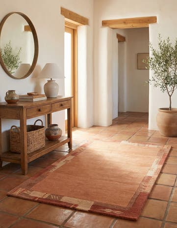 2' 4 x 4' 7 Hand Knotted Nepal Wool Rug