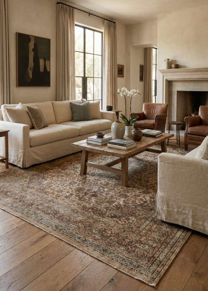 9' 8 x 12' 7 Hand Knotted Ultra Vintage Persian Wool Rug