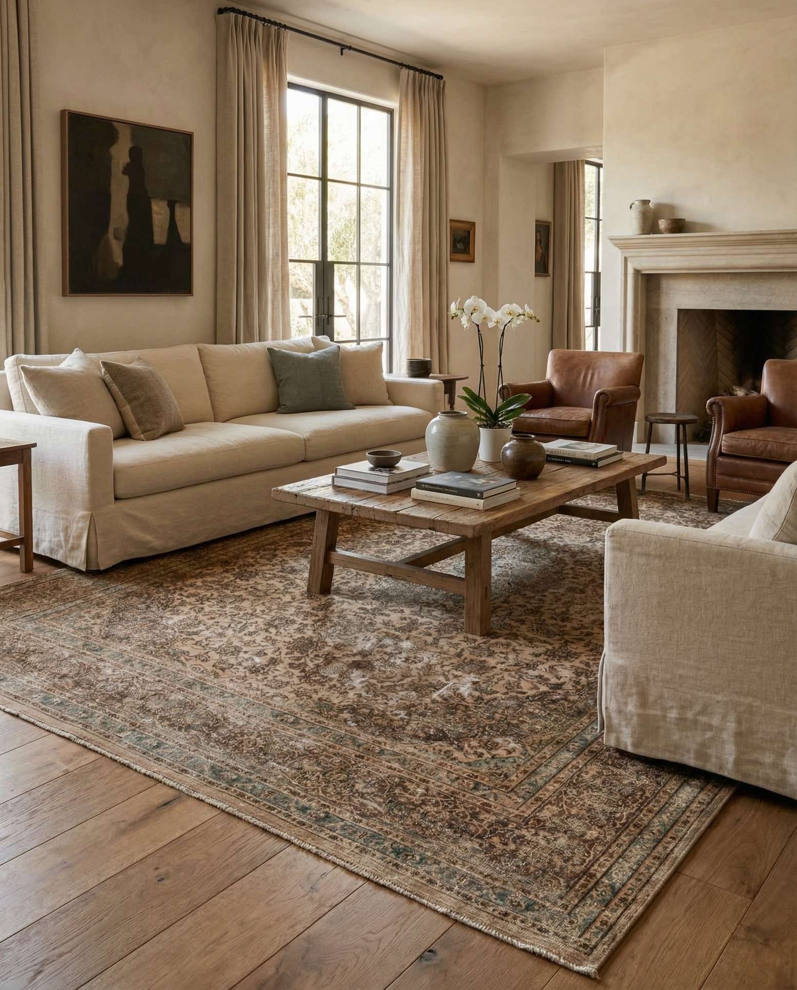 9' 8 x 12' 7 Hand Knotted Ultra Vintage Persian Wool Rug