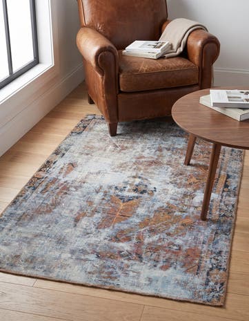4' x 5' 6 Hand Knotted Ultra Vintage Persian Wool Rug