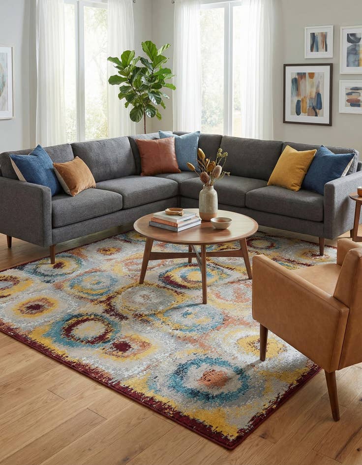 Detail image of 10' x 14' 1 Kamala Washable Rug