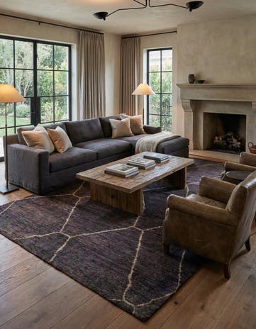 6' 8 x 9' 10 Hand Knotted Darya Wool Rug