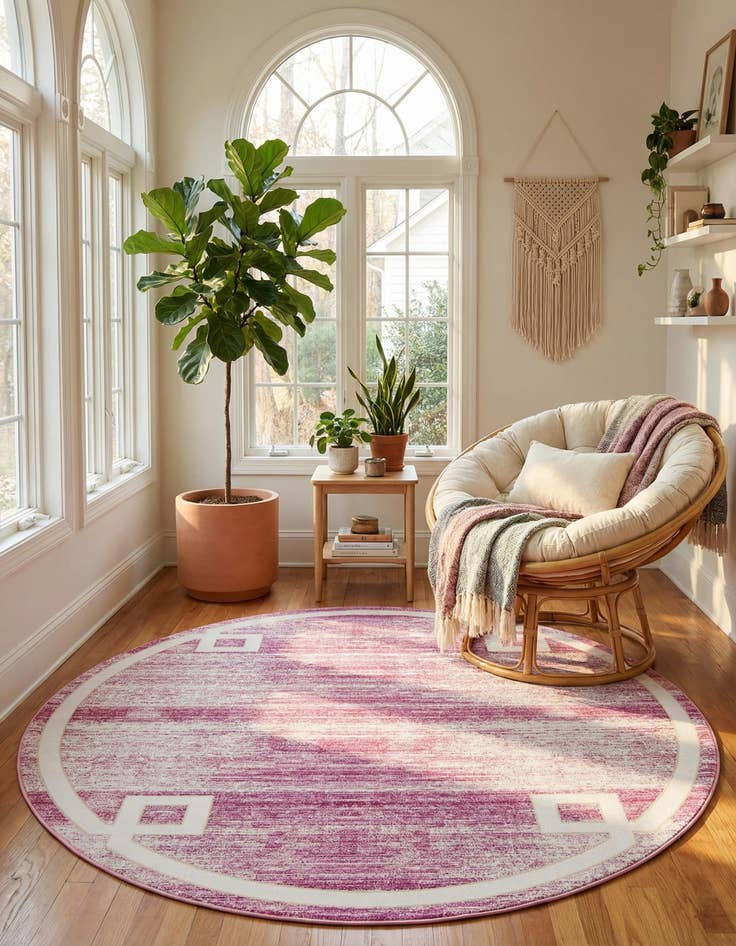 Detail image of 7' 10 x 7' 10 Uptown Lenox Hill Round Rug