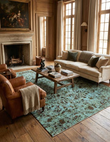 6' 5 x 9' 6 Vintage Royal Wool Rug