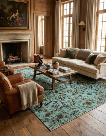6' 5 x 9' 6 Vintage Royal Wool Rug