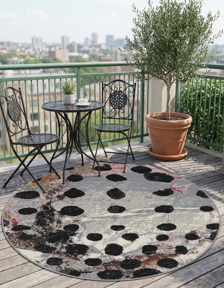 4' x 4' Easy-Clean Modern Indoor / Outdoor...