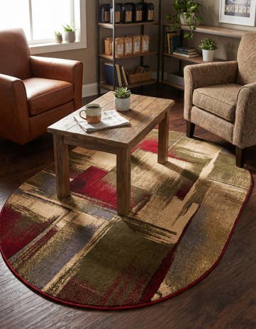 Cafe Oval Rug