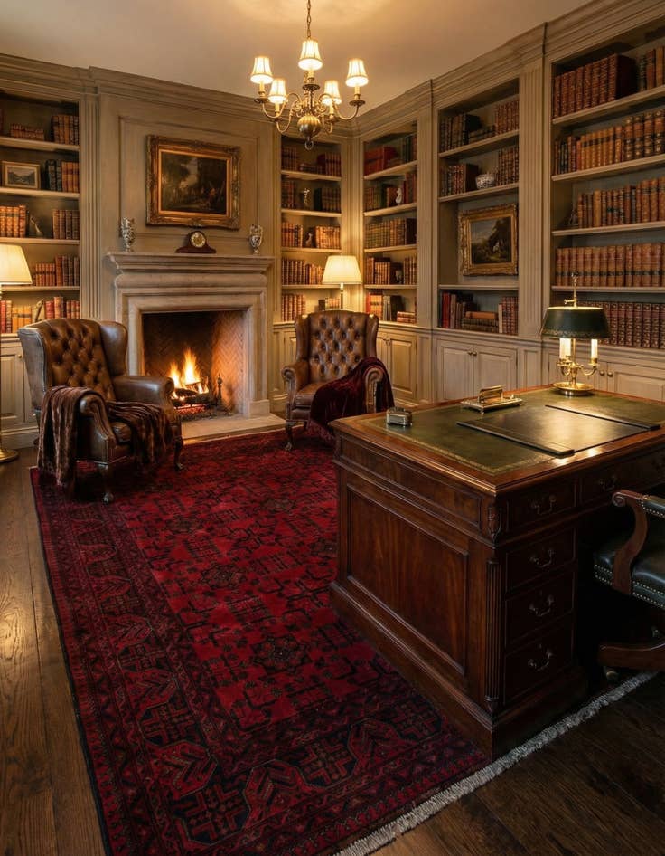 Detail image of 6' 8 x 9' 7  Hand Knotted Khal Mohammadi Wool Rug