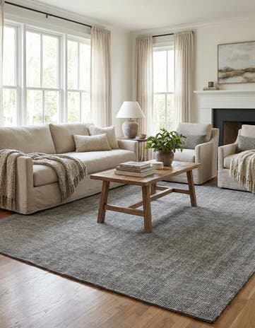 6' 1 x 9' Hand Woven Jill Zarin English Manor Farmhouse Wool Rug