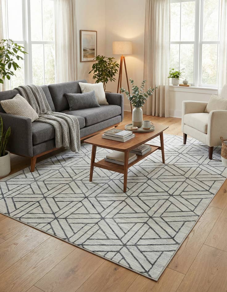 Detail image of 7' x 10' Lattice Trellis Rug