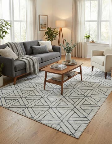 7' x 10' Lattice Trellis Rug