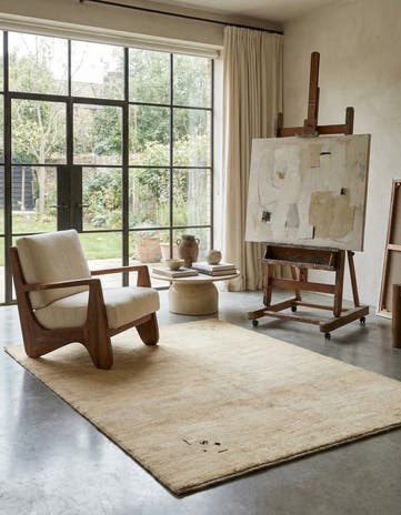5' 1 x 6' 4 Gabbeh Shouli Wool Rug