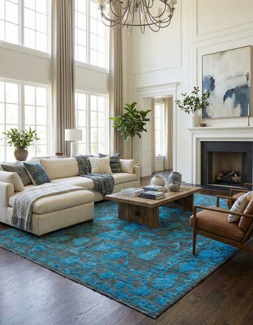 9' 4 x 12' Hand Knotted Oushak Wool Rug