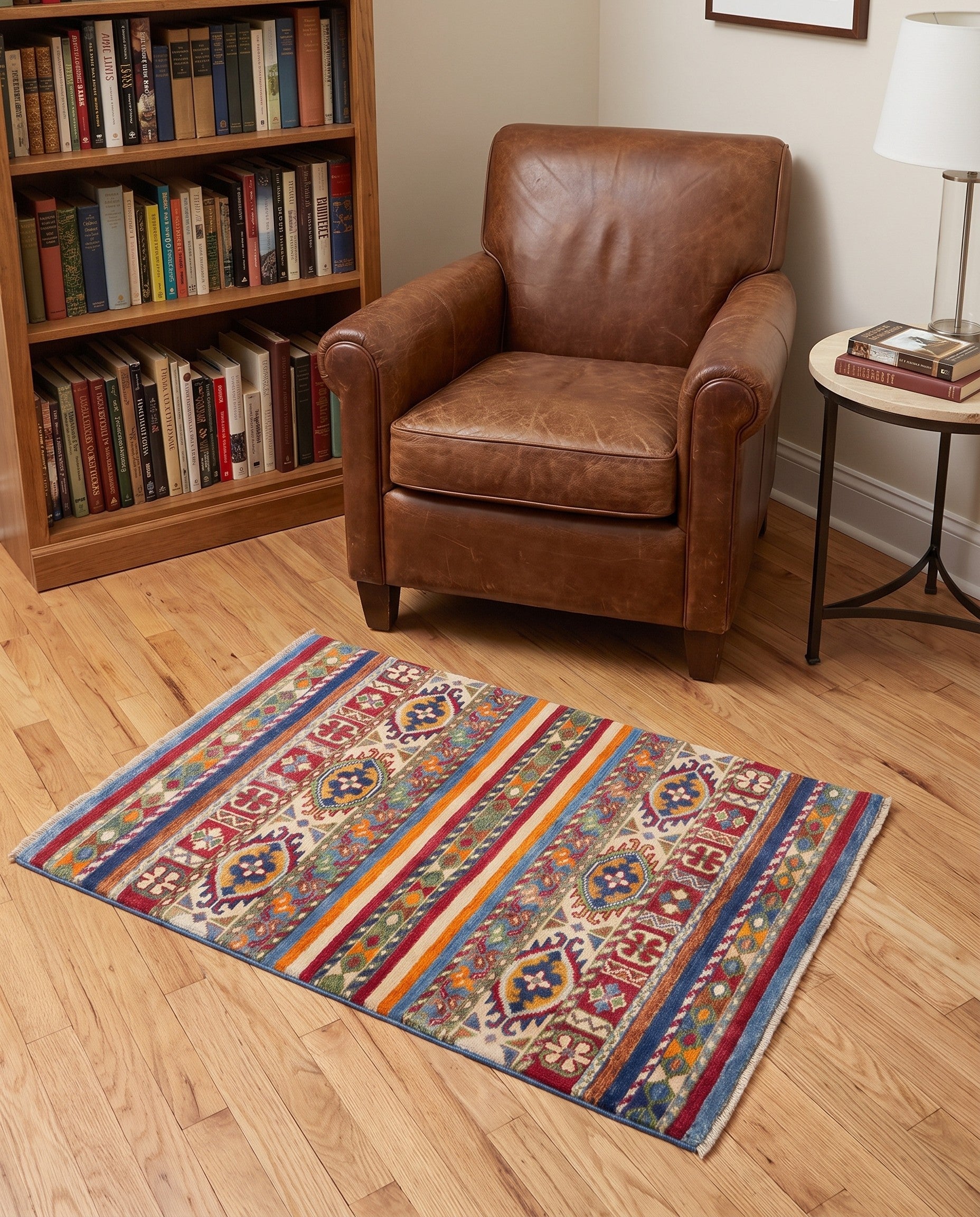 2' 8 x 3' 11 Hand Knotted Kazak Rug