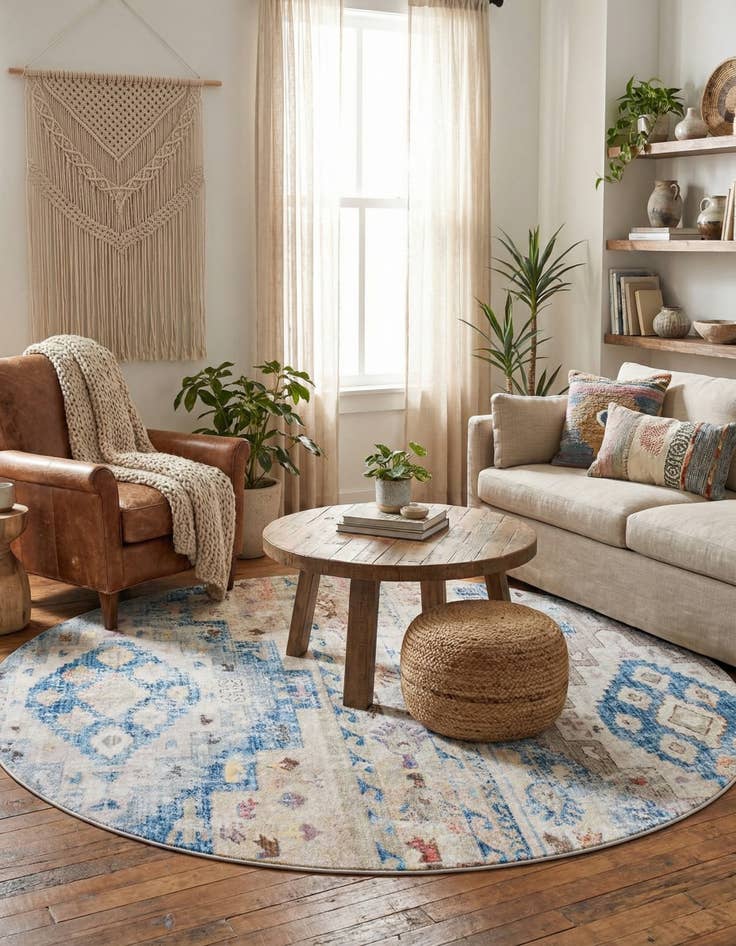 Detail image of 8' x 8' Madrid Round Rug